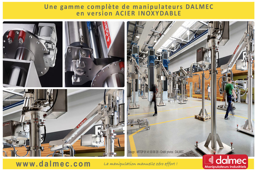 Dalmec, toute la manipulation industrielle … en version ACIER INOX